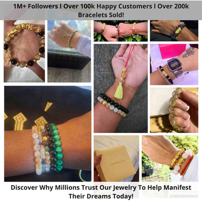 Lion's Gate 8/8 Mega Money and Romance REAL Gold Bracelet