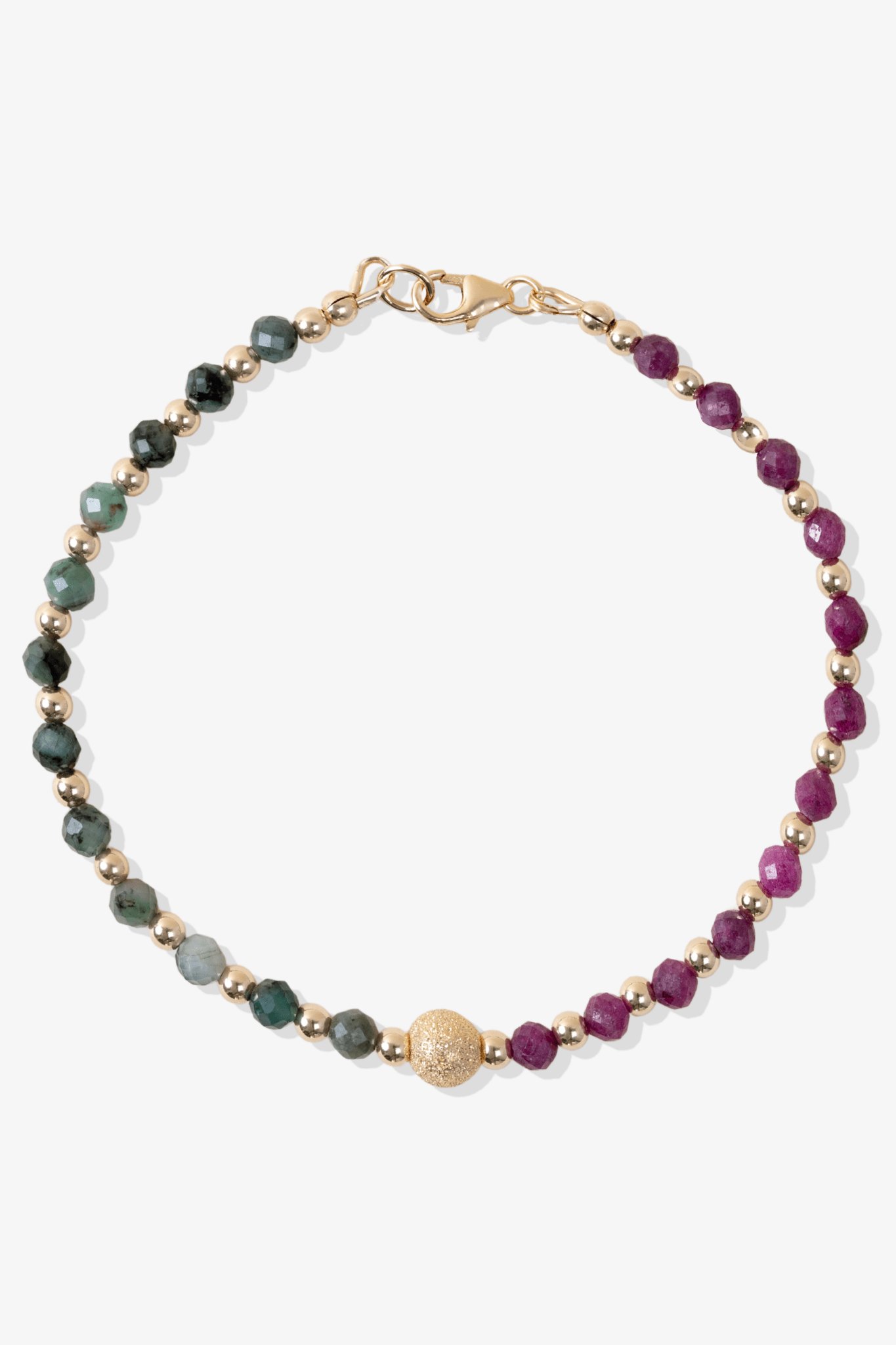 Love and Abundance Bracelet - Emerald and Ruby - Eat.Read.Love.