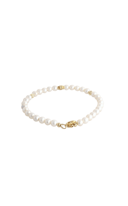 Lucky Clover Fresh Water Pearl Bracelet - Eat.Read.Love.