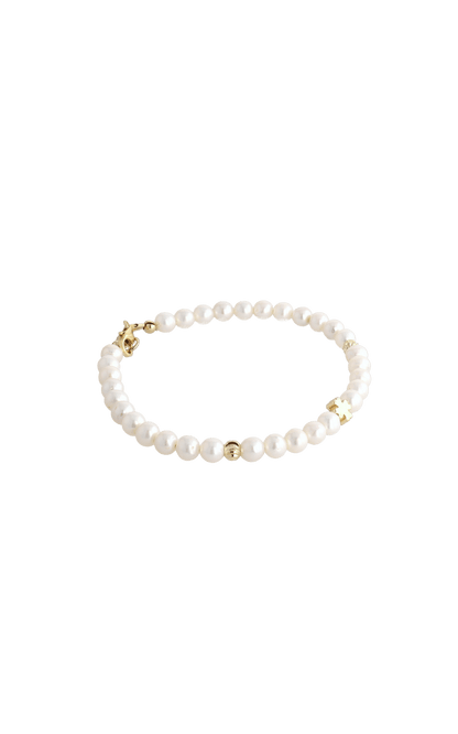 Lucky Clover Fresh Water Pearl Bracelet - Eat.Read.Love.