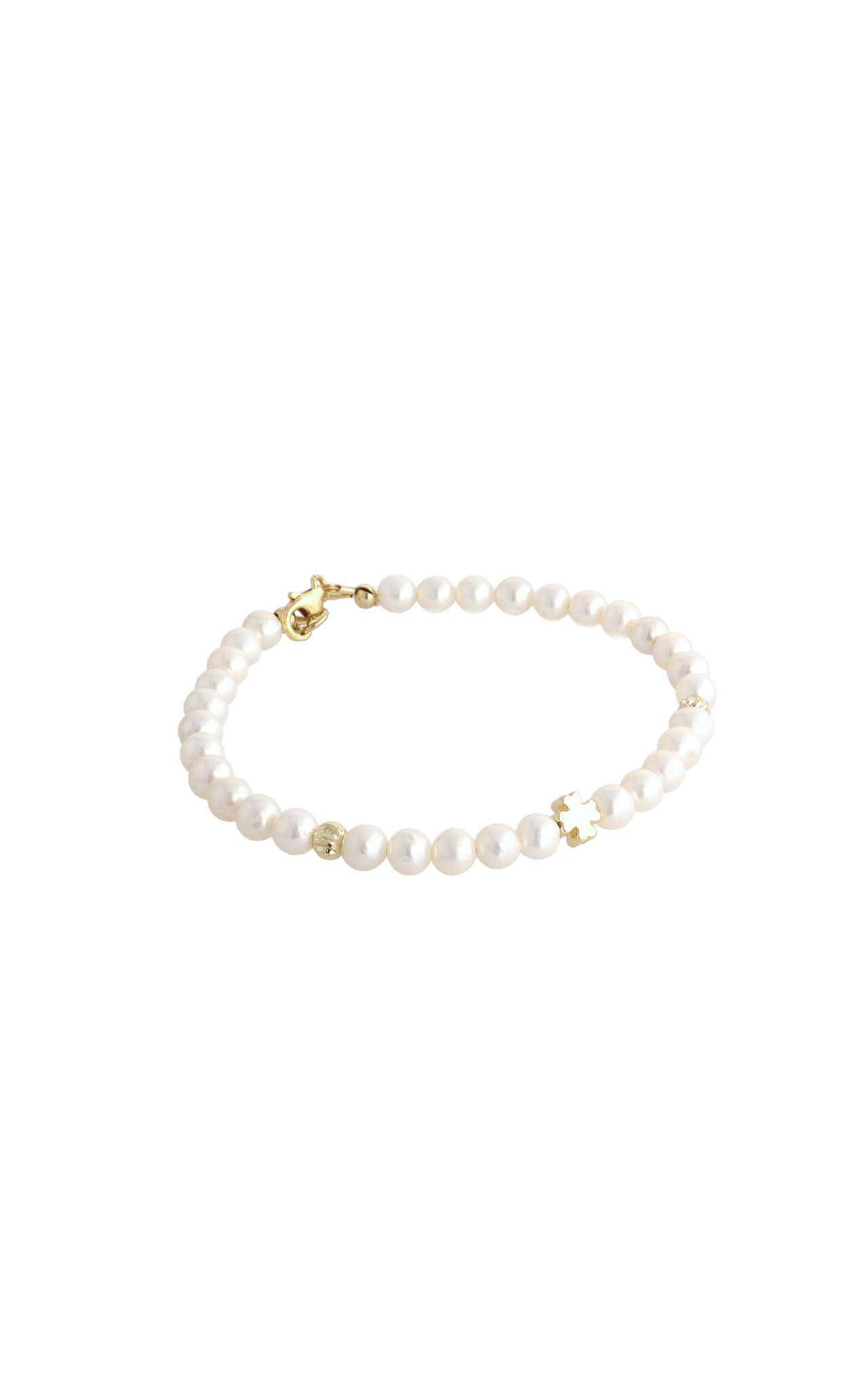 Lucky Clover Fresh Water Pearl Bracelet - Eat.Read.Love.