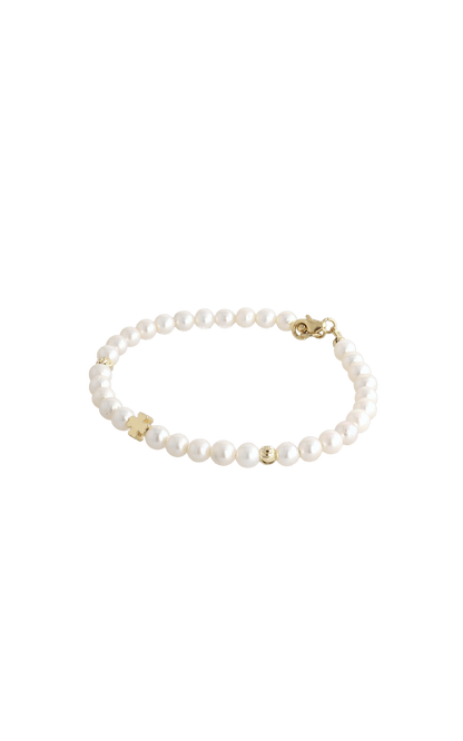 Lucky Clover Fresh Water Pearl Bracelet - Eat.Read.Love.