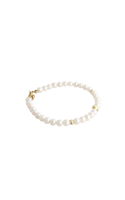 Lucky Clover Fresh Water Pearl Bracelet - Eat.Read.Love.