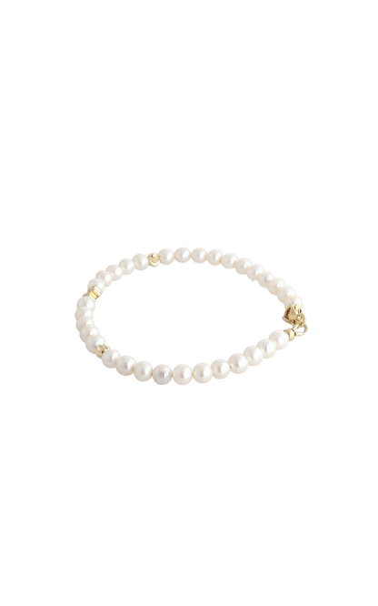 Lucky Clover Fresh Water Pearl Bracelet - Eat.Read.Love.