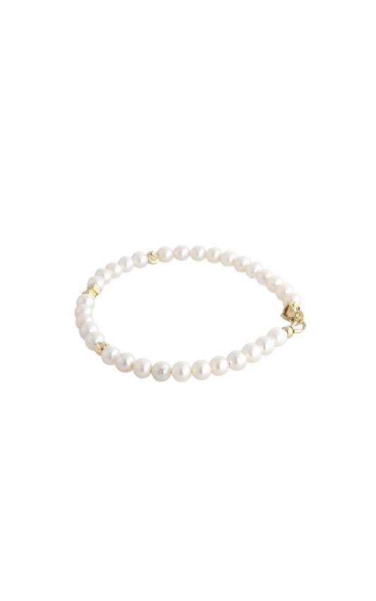 Lucky Clover Fresh Water Pearl Bracelet - Eat.Read.Love.