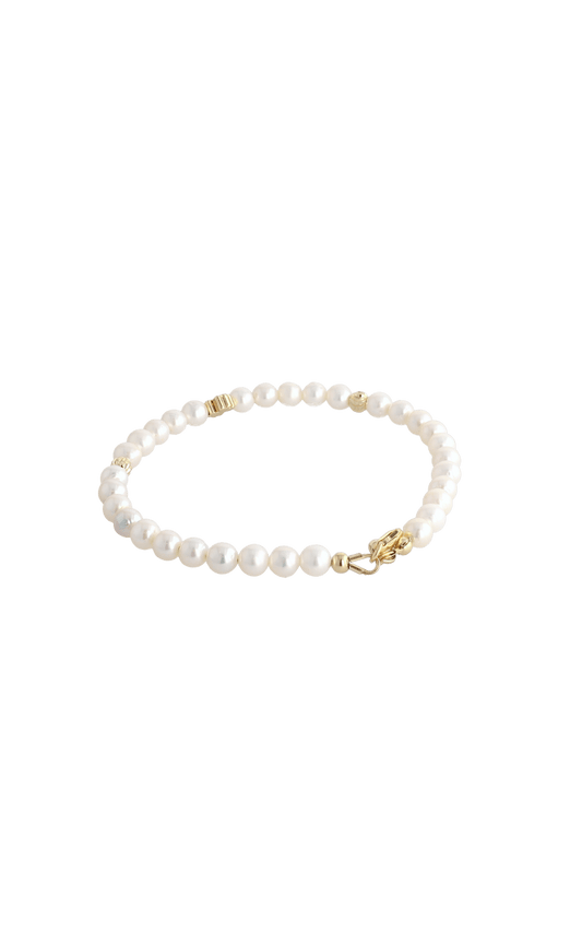 Lucky Clover Fresh Water Pearl Bracelet - Eat.Read.Love.