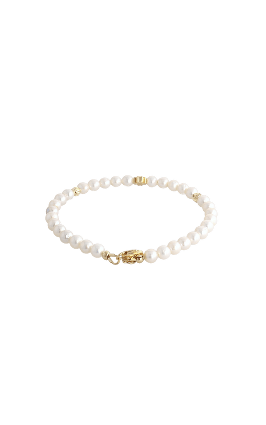 Lucky Clover Fresh Water Pearl Bracelet - Eat.Read.Love.
