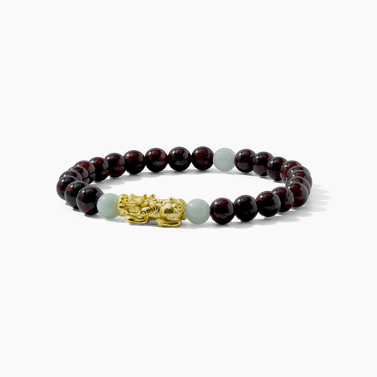 Lucky Fortune Pixiu Garnet - Year Of The Goat - Eat.Read.Love.