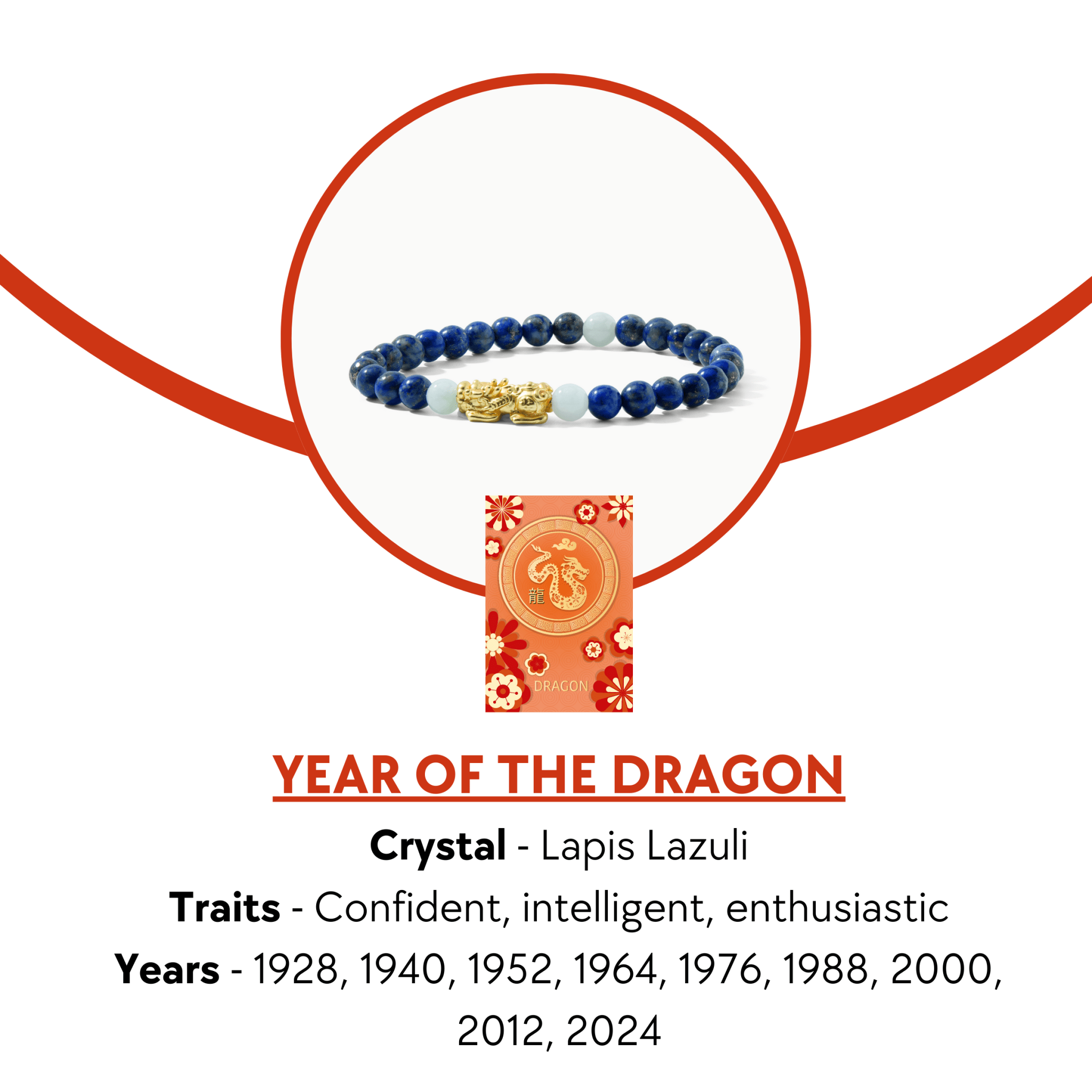 Lucky Fortune Pixiu Lapis Lazuli - Year Of The Dragon - Eat.Read.Love.