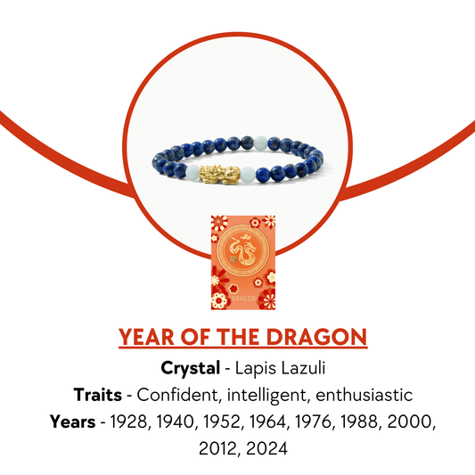 Lucky Fortune Pixiu Lapis Lazuli - Year Of The Dragon - Eat.Read.Love.