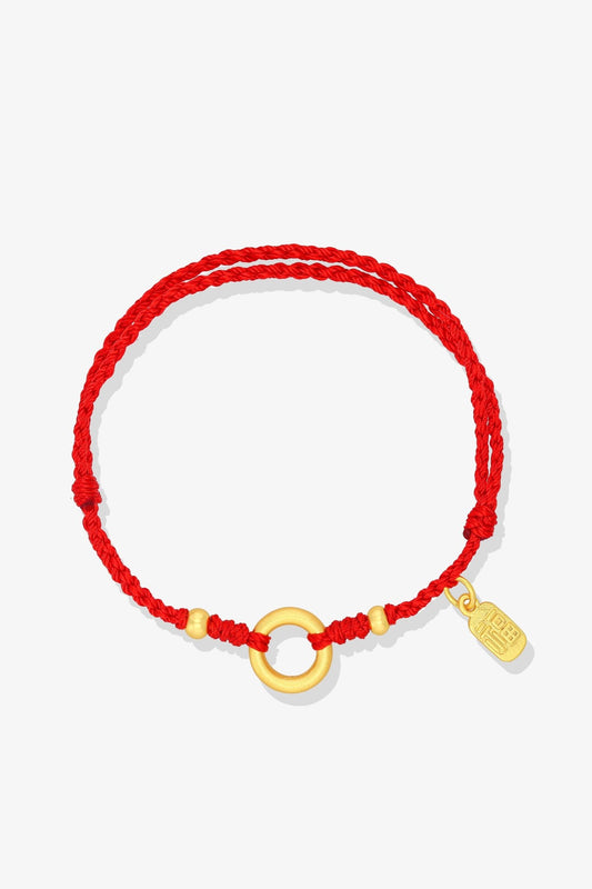 Lucky Ring Red Thread Feng Shui Bracelet - Eat.Read.Love.