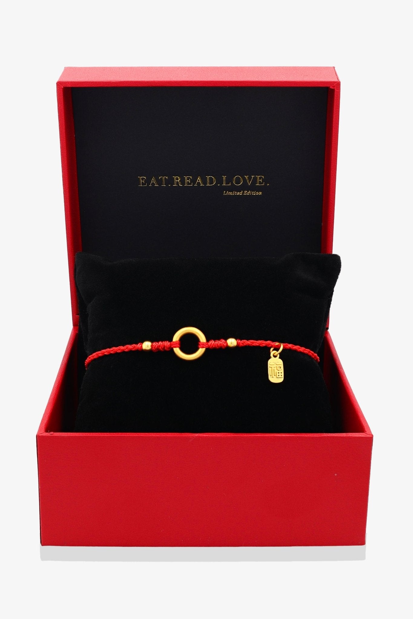 Lucky Ring Red Thread Feng Shui Bracelet - Eat.Read.Love.