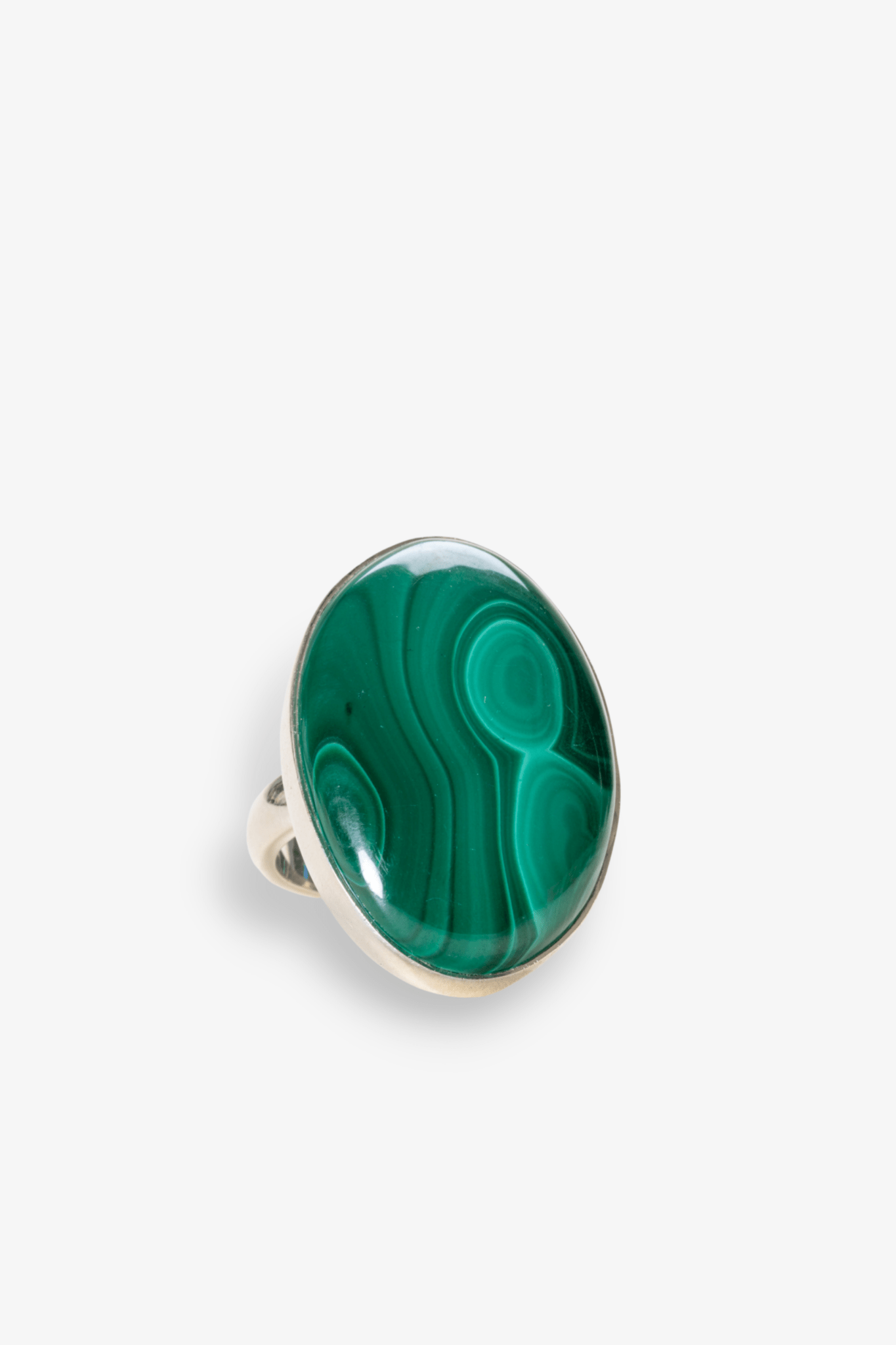 Malachite Sterling Silver Gemstone Ring - Eat.Read.Love.