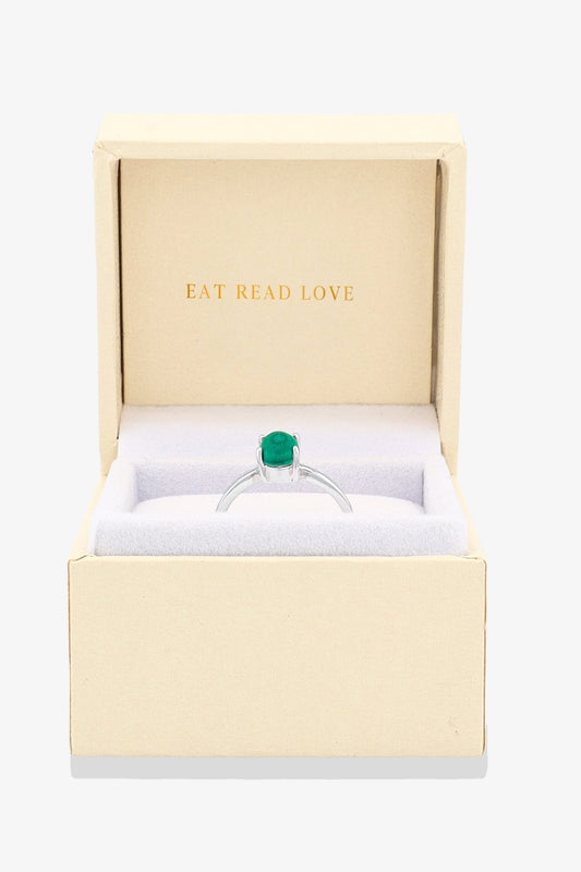 Malachite Sterling Silver Ring - Eat.Read.Love.