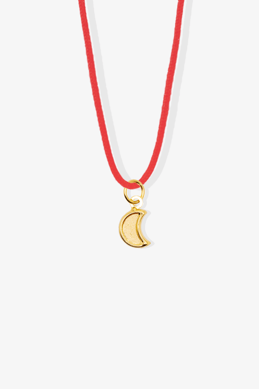 Moon Pendant 14k REAL Gold - Eat.Read.Love.