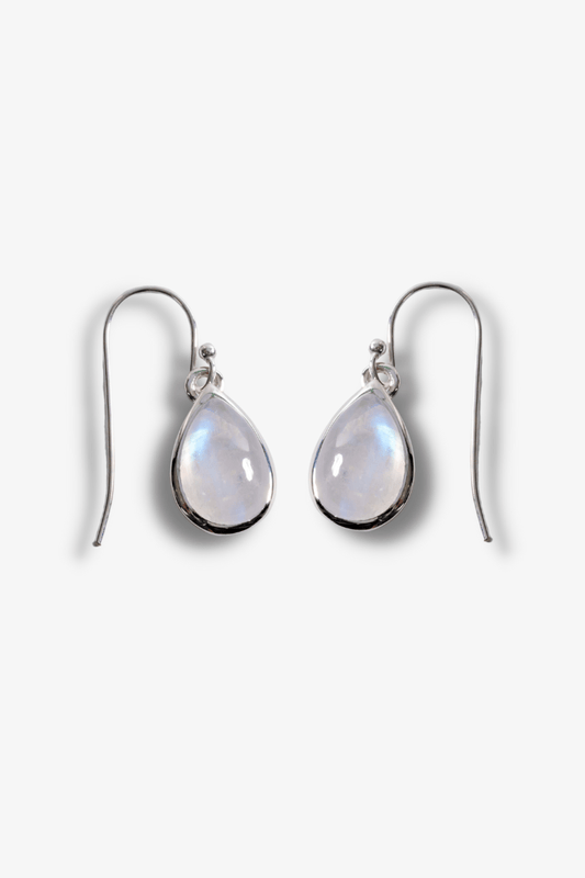 Moonstone Sterling Silver Earrings - Eat.Read.Love.