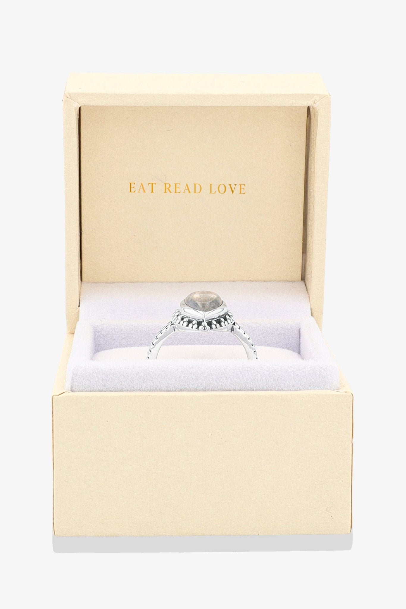 Moonstone Sterling Silver Ring - Eat.Read.Love.