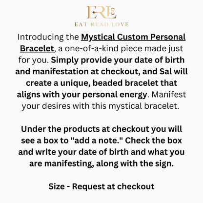 Mystical Custom Personal Bracelet - Eat.Read.Love.