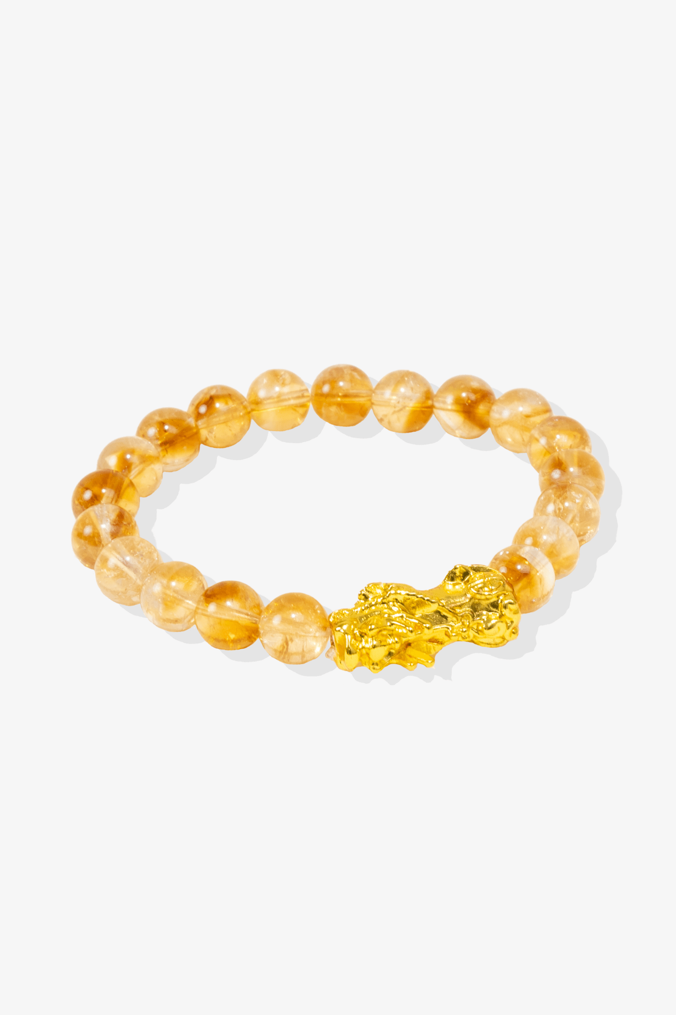 Natural Citrine Fortune Pixiu Feng Shui Bracelet - Eat.Read.Love.