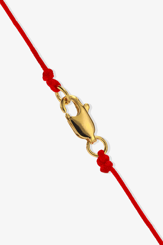 Numerology Red Thread Bracelet with REAL Gold - 1 - Eat.Read.Love.