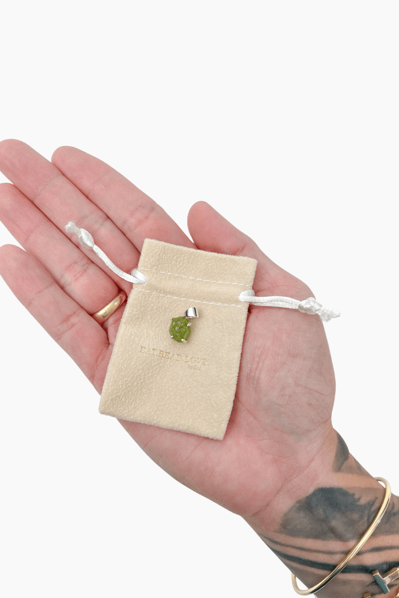 Peridot Sterling Silver Pendant - Eat.Read.Love.