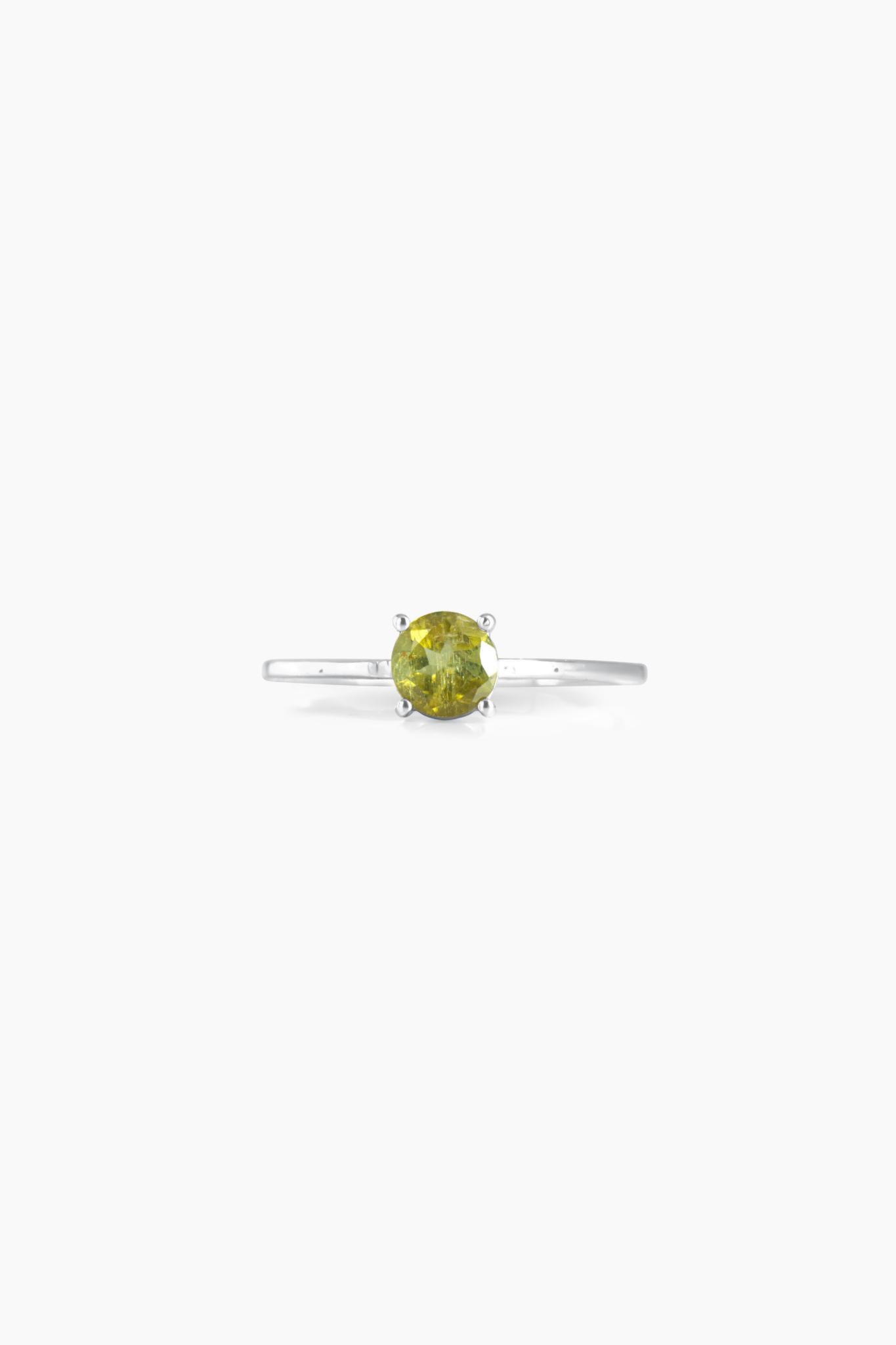 Peridot Sterling Silver Ring - Eat.Read.Love.