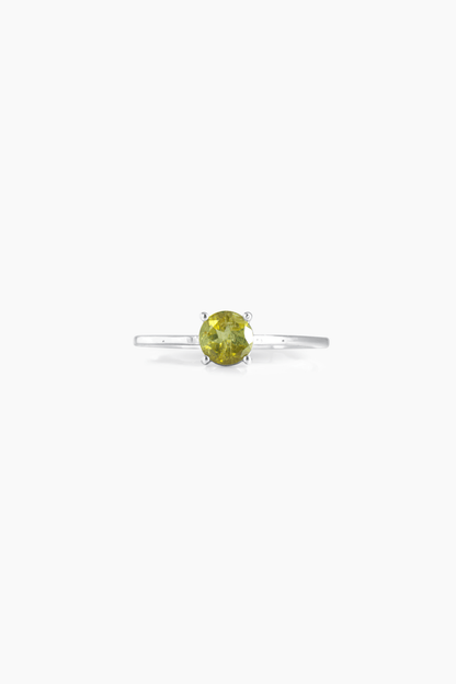 Peridot Sterling Silver Ring - Eat.Read.Love.