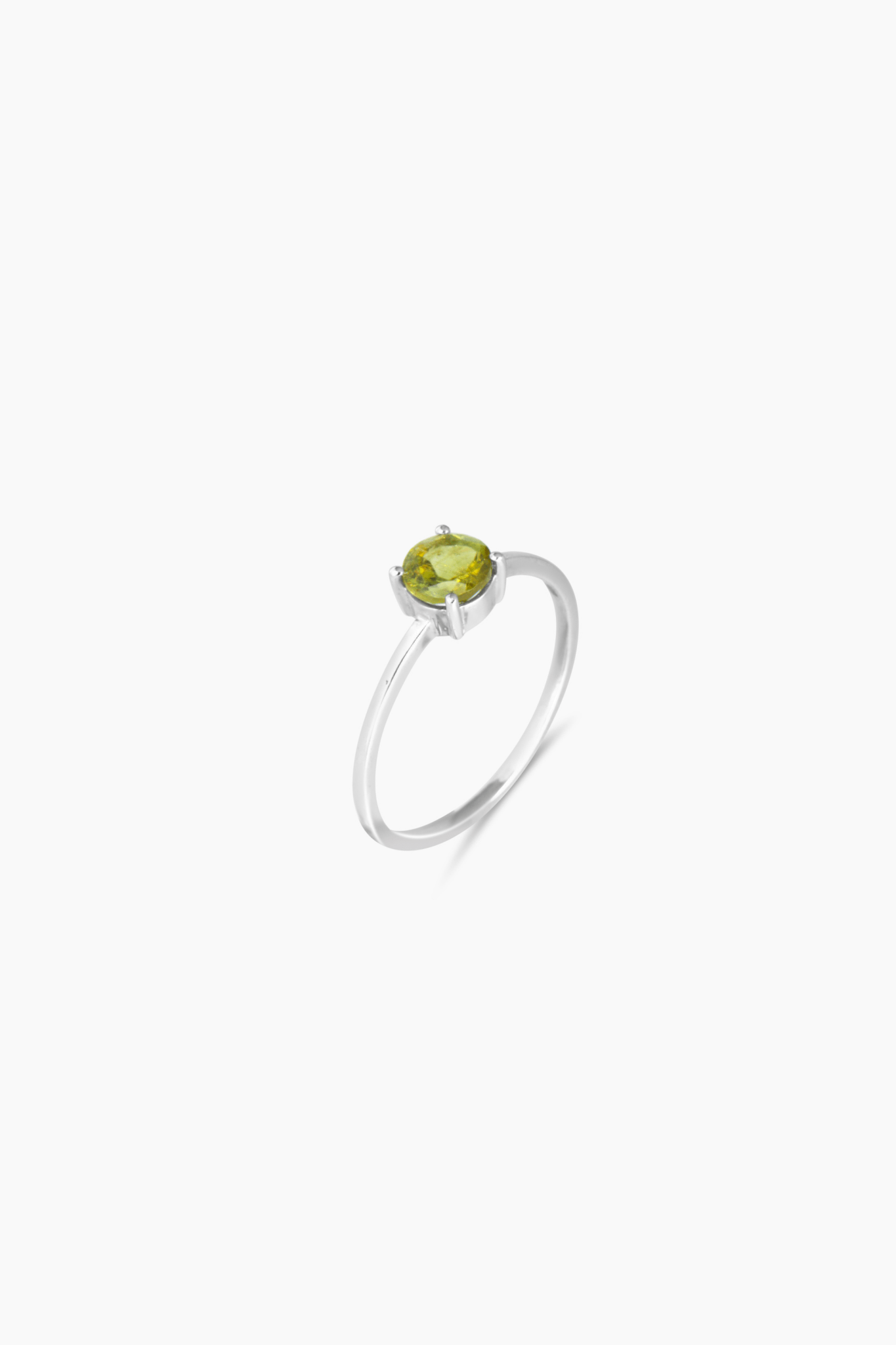 Peridot Sterling Silver Ring - Eat.Read.Love.