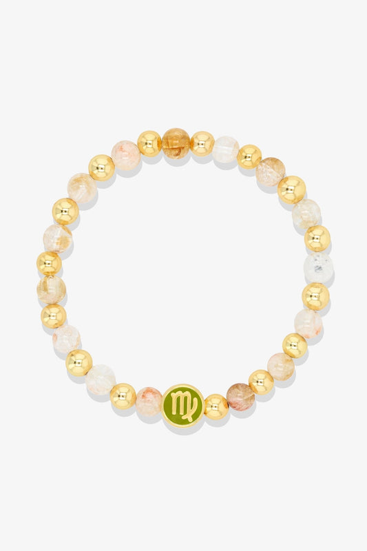 Pisces - Citrine Zodiac Gold Vermeil Bracelet - Eat.Read.Love.