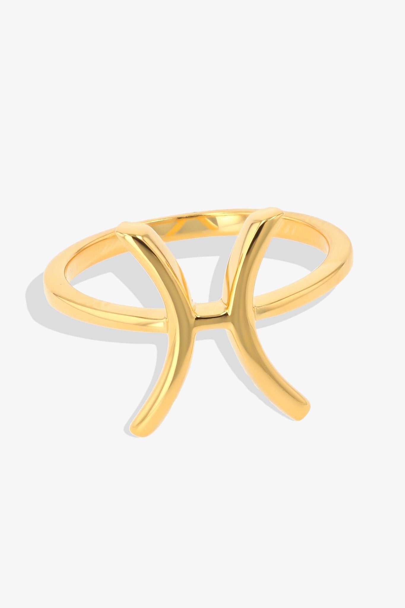 Pisces Zodiac 18k Gold Vermeil Ring - Eat.Read.Love.