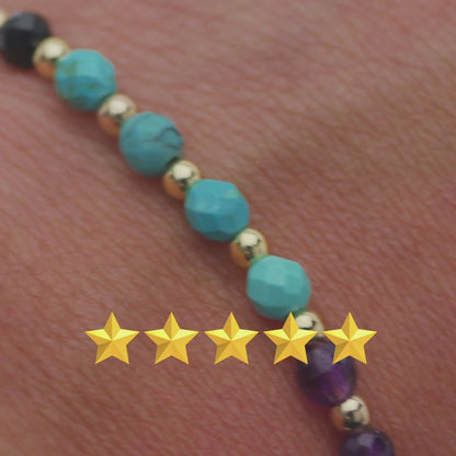 Love and Money Attracting Crystal Gold Bracelet