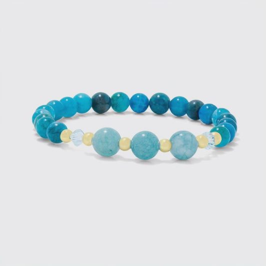 Gemini Lucky Zodiac Trio Crystal Bracelet
