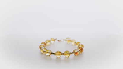 Citrine Gold Vermeil Bracelet - Divine Prosperity