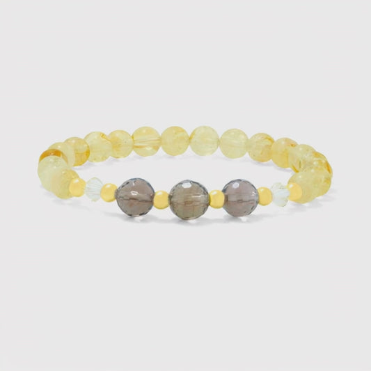 Leo Lucky Zodiac Trio Crystal Bracelet