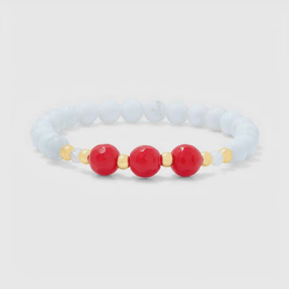 Aquarius Lucky Zodiac Trio Crystal Bracelet