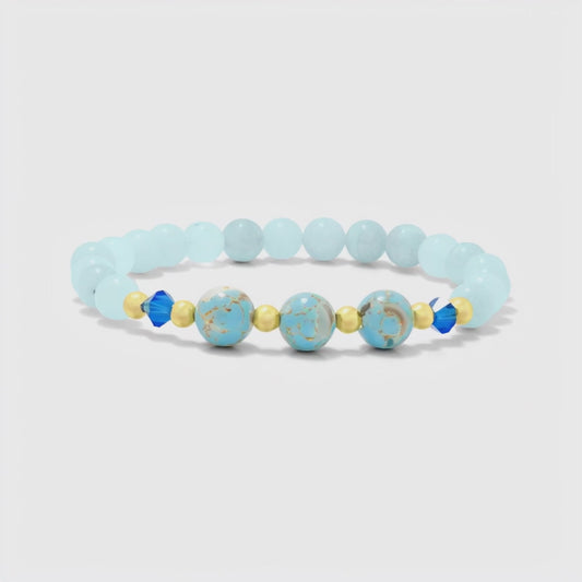 Sagittarius Lucky Zodiac Trio Crystal Bracelet