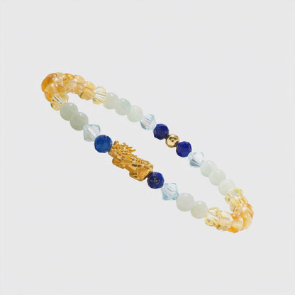 Citrine 11:11 Portal Bracelet - 18k REAL Gold Pixiu