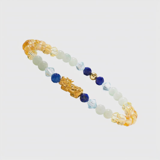 Citrine 11:11 Portal Bracelet - 18k REAL Gold Pixiu