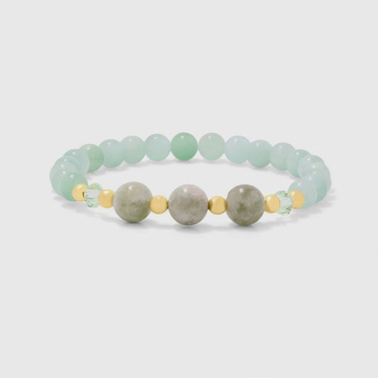 Virgo Lucky Zodiac Trio Crystal Bracelet