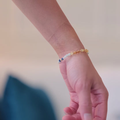 Citrine 11:11 Portal Bracelet - 18k REAL Gold Pixiu