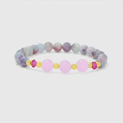 Taurus Lucky Zodiac Trio Crystal Bracelet