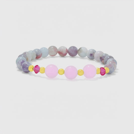Taurus Lucky Zodiac Trio Crystal Bracelet