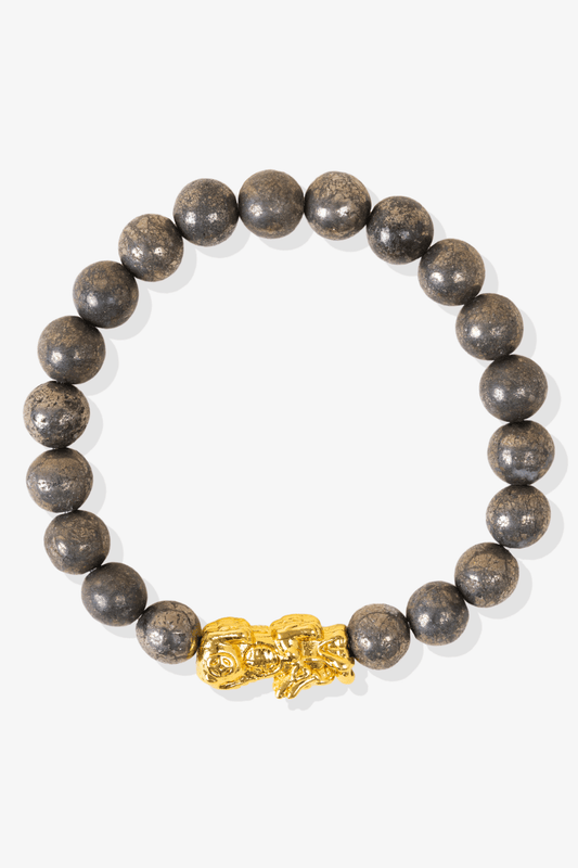 Pyrite Fortune Pixiu Feng Shui Bracelet - Eat.Read.Love.