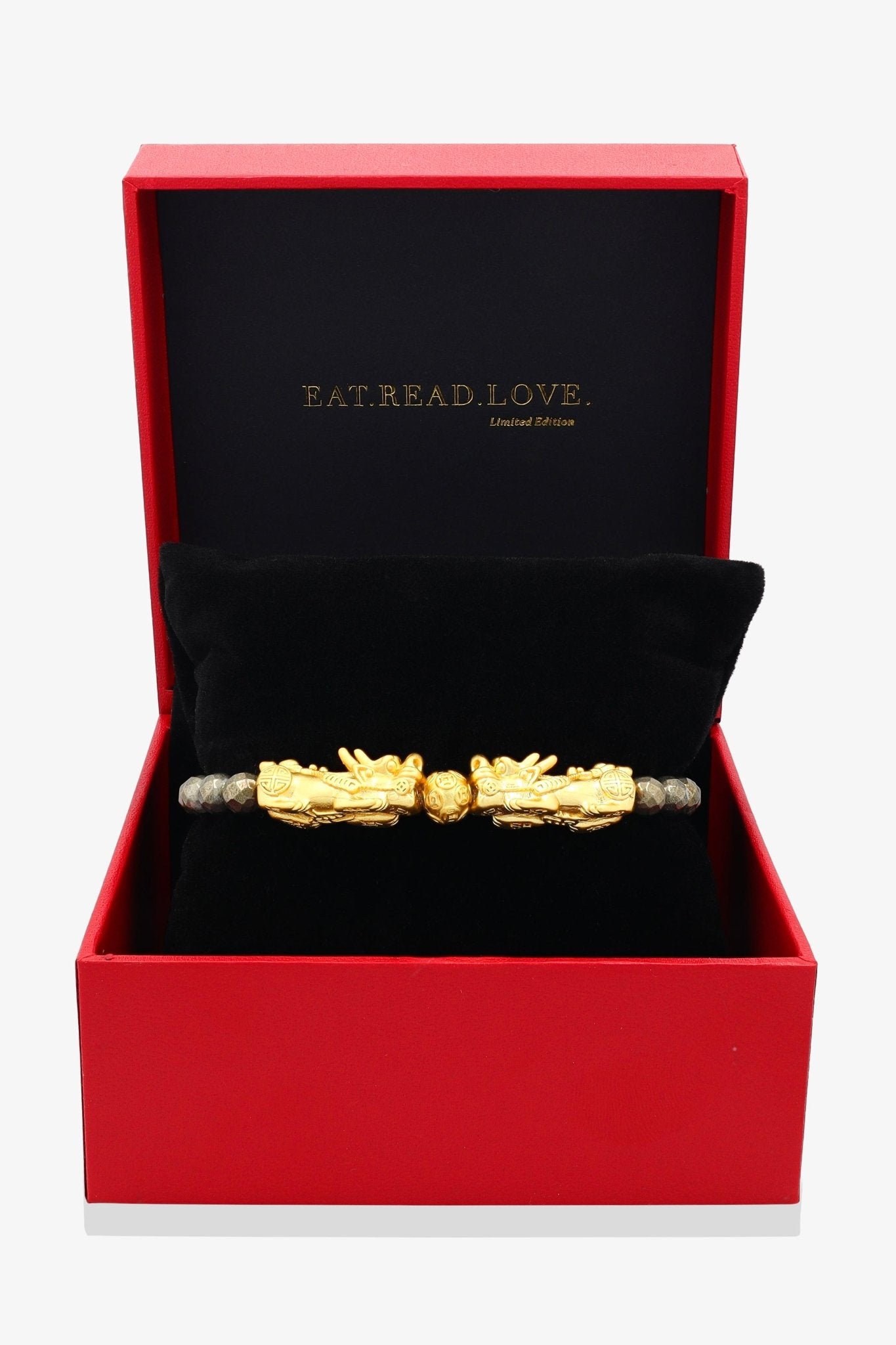 Pyrite Mega Money 18k Gold Vermeil Pixiu Feng Shui Bracelet - Eat.Read.Love.