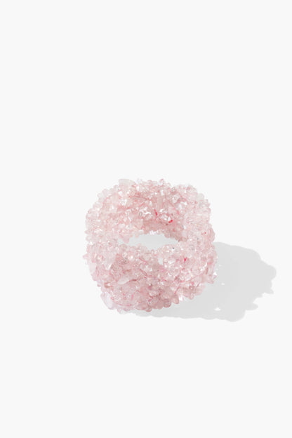 Rose Quartz Chips Bracelet - Eat.Read.Love.