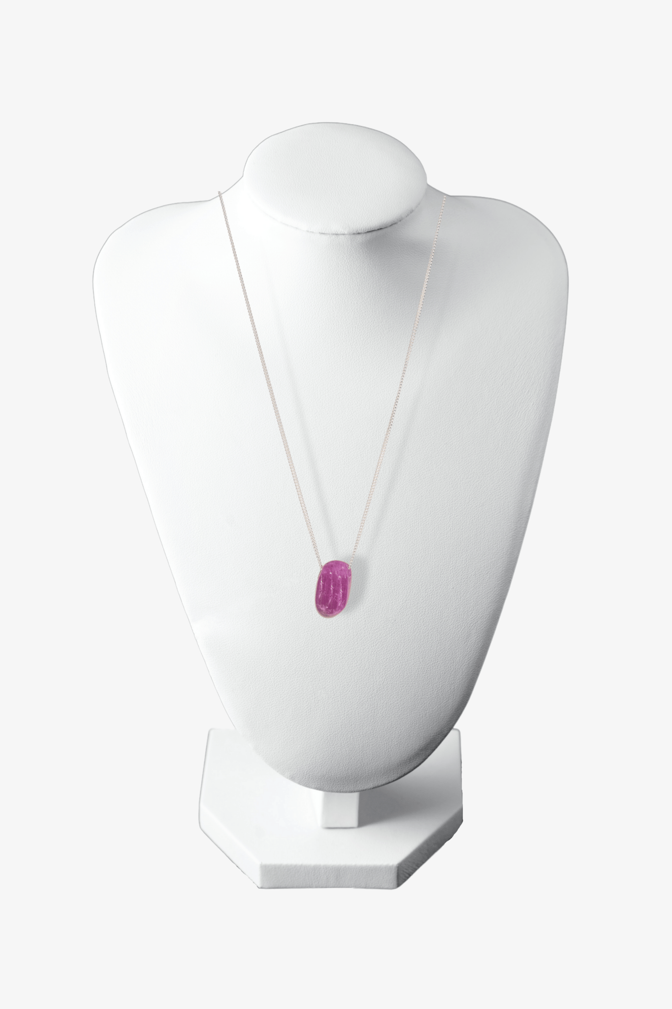 Ruby Drilled Freeform Rare Sterling Silver Necklace - Eat.Read.Love.