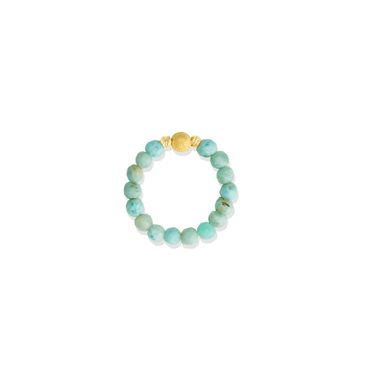 Ruby Gold Vermeil Stretch Ring - Confidence - Eat.Read.Love.