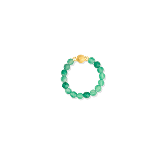 Ruby Gold Vermeil Stretch Ring - Confidence - Eat.Read.Love.