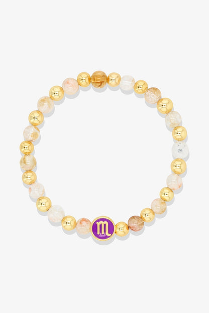 Sagittarius - Citrine Zodiac Gold Vermeil Bracelet - Eat.Read.Love.