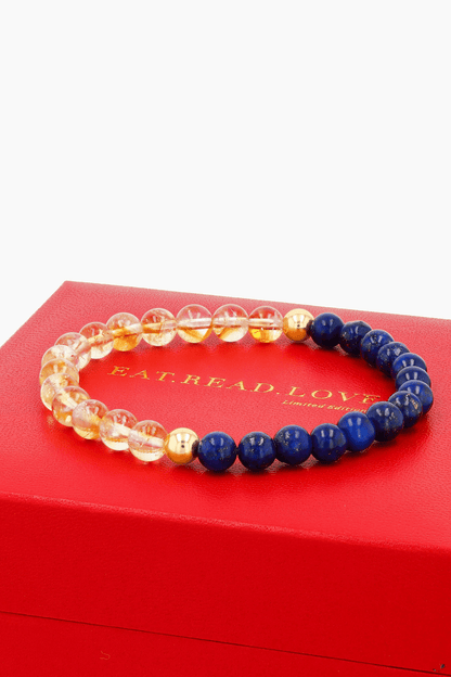 Sagittarius Zodiac Energy Bracelet With REAL Gold - Eat.Read.Love.